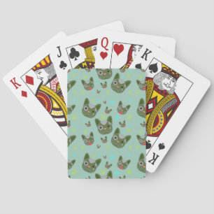 Cute Dog Face Pattern - Spelkaarten Pokerkaarten