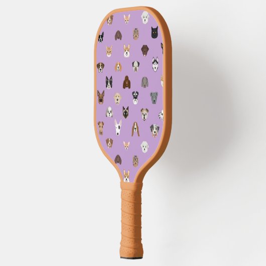 Cute Dog Facs Paars Pickleball Paddle (Links)