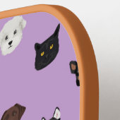 Cute Dog Facs Paars Pickleball Paddle (Links Detail)