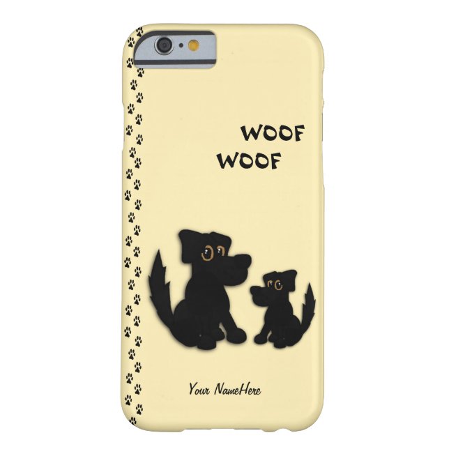 Cute Dog Family Personal Case-Mate iPhone Case (Achterkant)