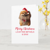 Cute Dog Folded Wenskaart Kaart (Gele Bloem)