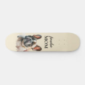 Cute Dog Frenchie mama Persoonlijk Skateboard (Horizontaal)