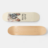 Cute Dog Frenchie mama Persoonlijk Skateboard (Horizontaal)