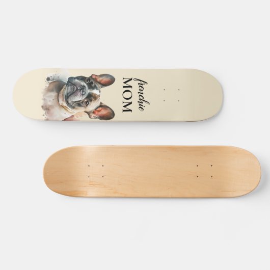 Cute Dog Frenchie mama Persoonlijk Skateboard (Horizontaal)