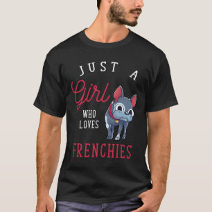 Cute Dog Frenchie Pet Mam Girls French T-shirt
