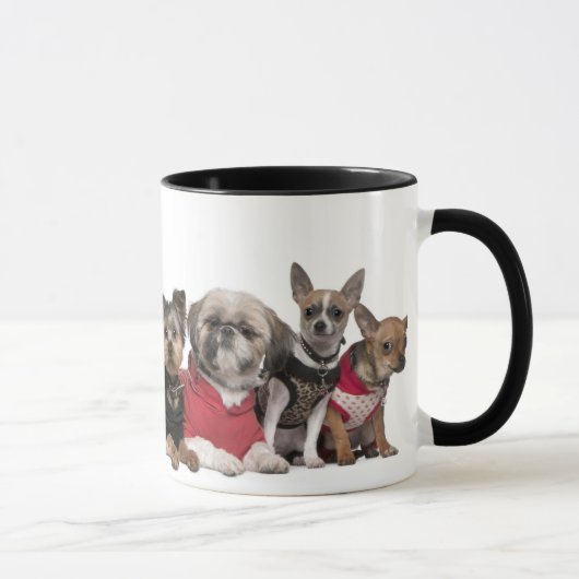 Cute Dog Friends Coffee Mok (Rechts)