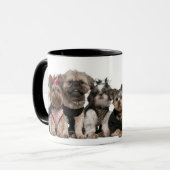 Cute Dog Friends Coffee Mok (Voorkant links)
