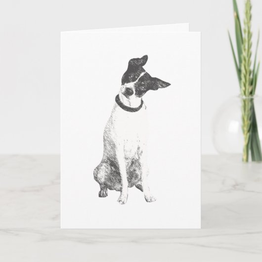 Cute Dog Friendship Card Bedankkaart (Voorkant)