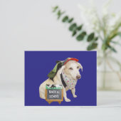 Cute Dog Funny Back to School Briefkaart (Staand voorkant)