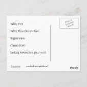 Cute Dog Funny Back to School Briefkaart (Achterkant)