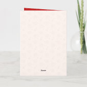 Cute Dog Funny Pet Family Photo Christmas Folded Feestdagen Kaart (Achterkant)