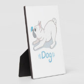 Cute Dog Gift | Funny dog met vlinder Fotoplaat (Zijkant)