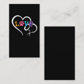 Cute Dog Groomer Animal Heart Puppy Grooming Visitekaartje (Voorkant / Achterkant)