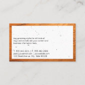 Cute Dog Groomer Stylist Shears Visitekaartje (Achterkant)