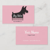 Cute Dog Groomer Visitekaartje (Voorkant / Achterkant)