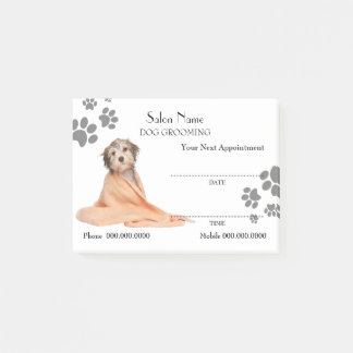 Cute dog grooming Appointment Post-it® notes