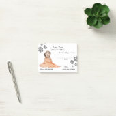 Cute dog grooming Appointment Post-it® notes (Kantoor)
