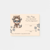 Cute dog grooming Appointment Post-it® notes (Voorkant)