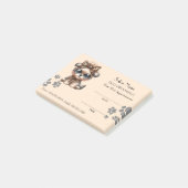 Cute dog grooming Appointment Post-it® notes (Schuin)