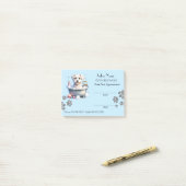 Cute dog grooming Appointment Post-it® notes (Op bureau)