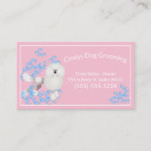 Cute Dog Grooming Bubbles Visitekaartje (Voorkant)