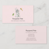 Cute Dog grooming Pet boutique Visitekaartje (Voorkant / Achterkant)