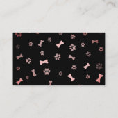 Cute Dog Grooming Pet Service Visitekaartje (Achterkant)