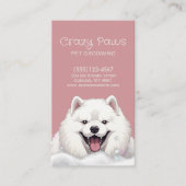 Cute Dog Grooming Pet Service Visitekaartje (Voorkant)