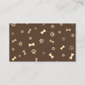 Cute Dog Grooming Pet Service Visitekaartje (Achterkant)