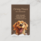 Cute Dog Grooming Pet Service Visitekaartje (Voorkant)