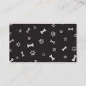 Cute Dog Grooming Pet Service Visitekaartje (Achterkant)