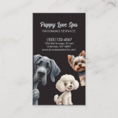 Cute Dog Grooming Pet Service Visitekaartje (Voorkant)