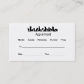 Cute Dog Grooming Visitekaartjes Afsprakenkaartje (Achterkant)