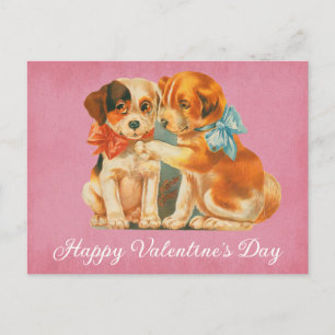 Cute Dog Happy Valentines Day Briefkaart