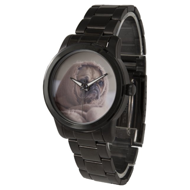 Cute Dog-horloges Horloge (Gekanteld)