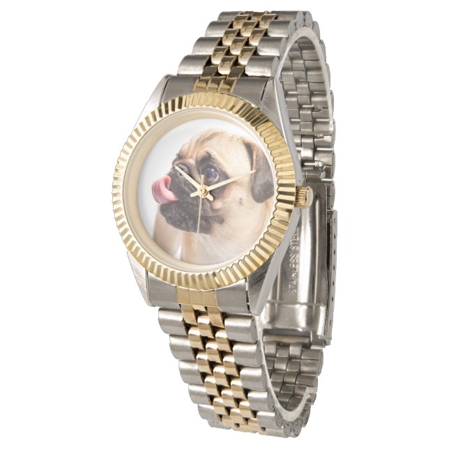 Cute Dog-horloges Horloge (Gekanteld)