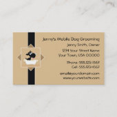 Cute Dog in Bathtub Pet Dog Groomer Appointment | Afsprakenkaartje (Voorkant)