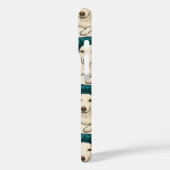 Cute Dog in Satin Bonnet Pattern Phone Case (Achterkant / Links)