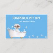 Cute Dog in Visitekaartje met buispitten (Voorkant)