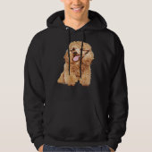 Cute Dog in Wig Funny Blond Poodle Hoodie (Voorkant)