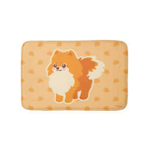 Cute Dog Kawaii Pomeranian Badmat