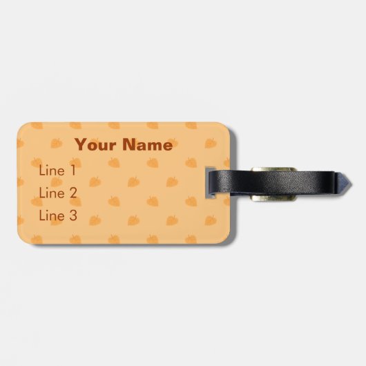 Cute Dog Kawaii Pomeranian Bagagelabel (Achterkant horizontaal)