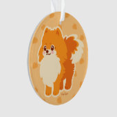 Cute Dog Kawaii Pomeranian Ornament (voorkant)