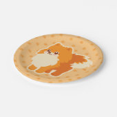 Cute Dog Kawaii Pomeranian Papieren Bordje (Gekanteld)