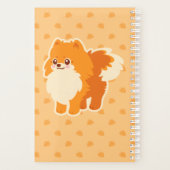 Cute Dog Kawaii Pomeranian Planner (Achterkant)