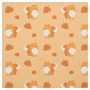 Cute Dog Kawaii Pomeranian Stof