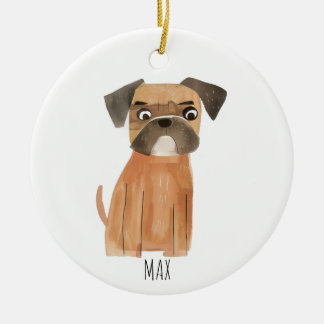 Cute Dog Keramisch Ornament