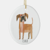 Cute Dog Keramisch Ornament (Rechts)