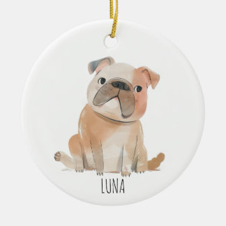 Cute Dog Keramisch Ornament