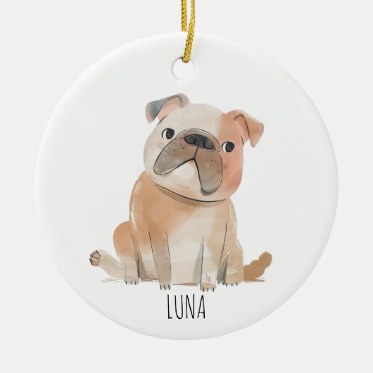 Cute Dog Keramisch Ornament (Voorkant)